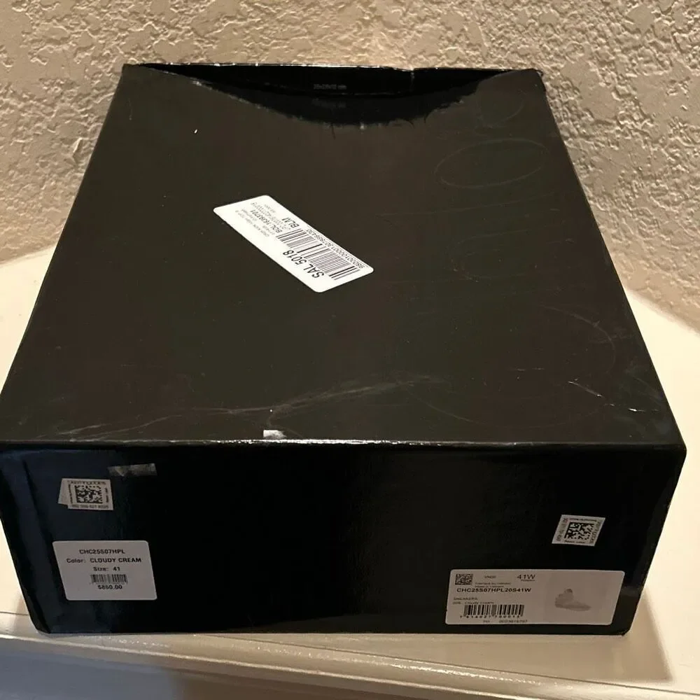 Chloe Women’s Size 41 Kick Leather & Mesh High Top Sneaker Cloudy Cream NEW